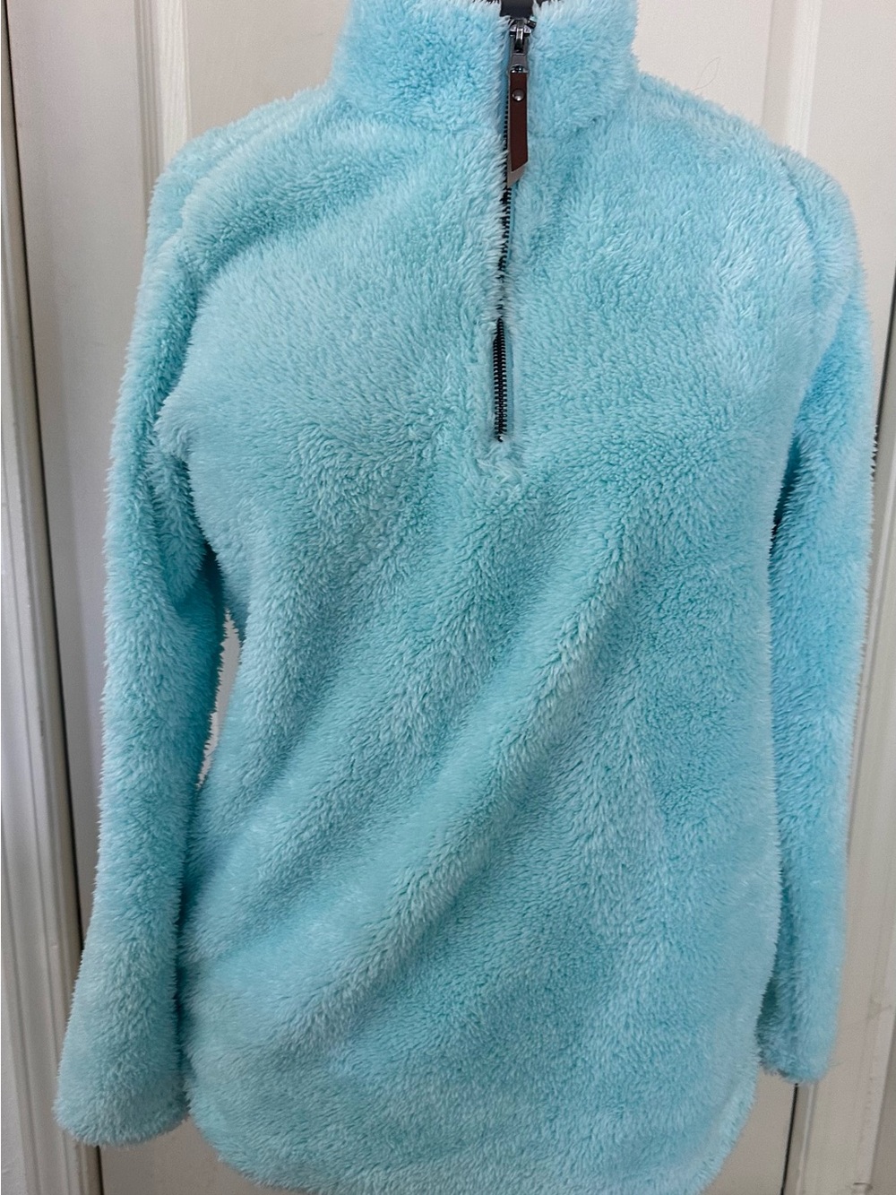 Charles River Apparel Aqua Plush Half-Zip Teddy Jacket